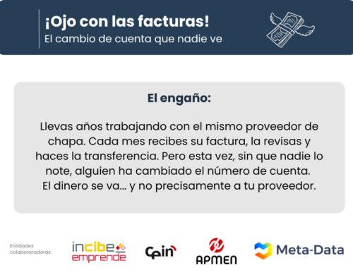 Tips de ciberseguridad para empresas del metal: 2. Ojo con las facturas: el cambio de número de cuenta